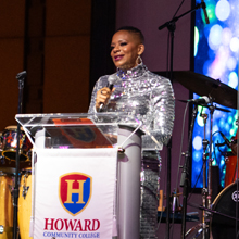 Dr Willis talking to donors