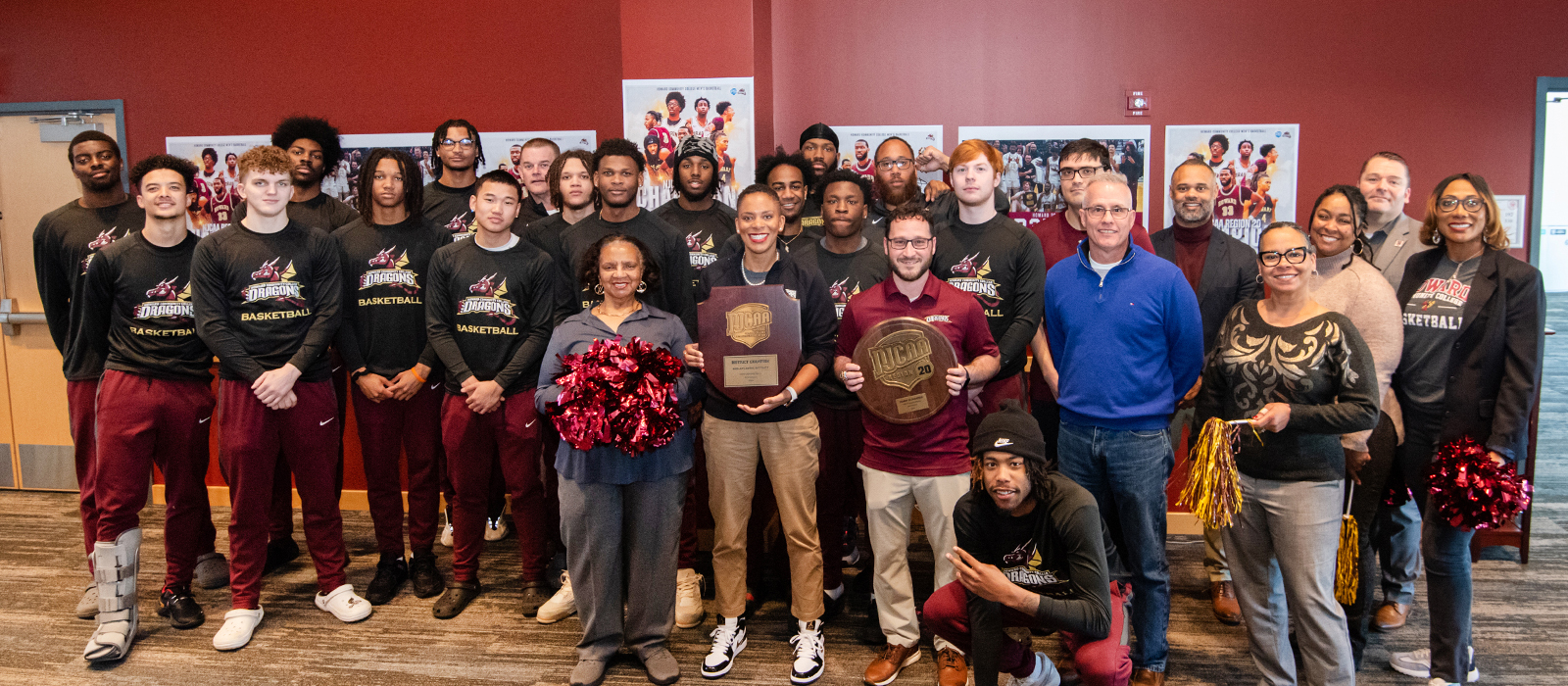 HCC Mens basketball team watch party