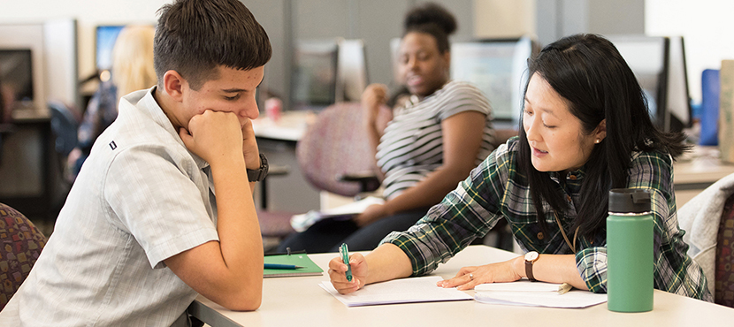 Student writing