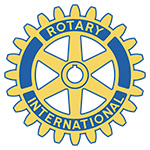 Rotary Club International logo in gold and blue