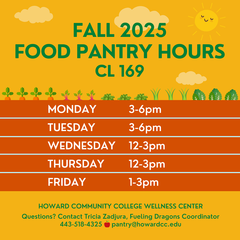 Fall 2025 Food Pantry Hours