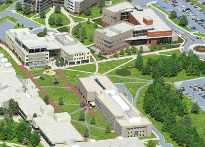 A photo of HCC's main campus